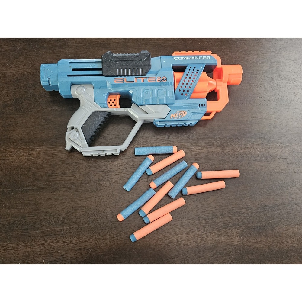 NERF‎ Elite 2.0 Commander RD-6 Soft Dart Blaster gun With 11 Darts